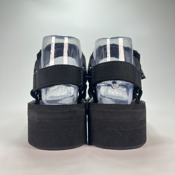 Teva Flatform Universal Black Adjustable Hook & Loop Sandals 1008844 Womens Sz 7 - Picture 5 of 9